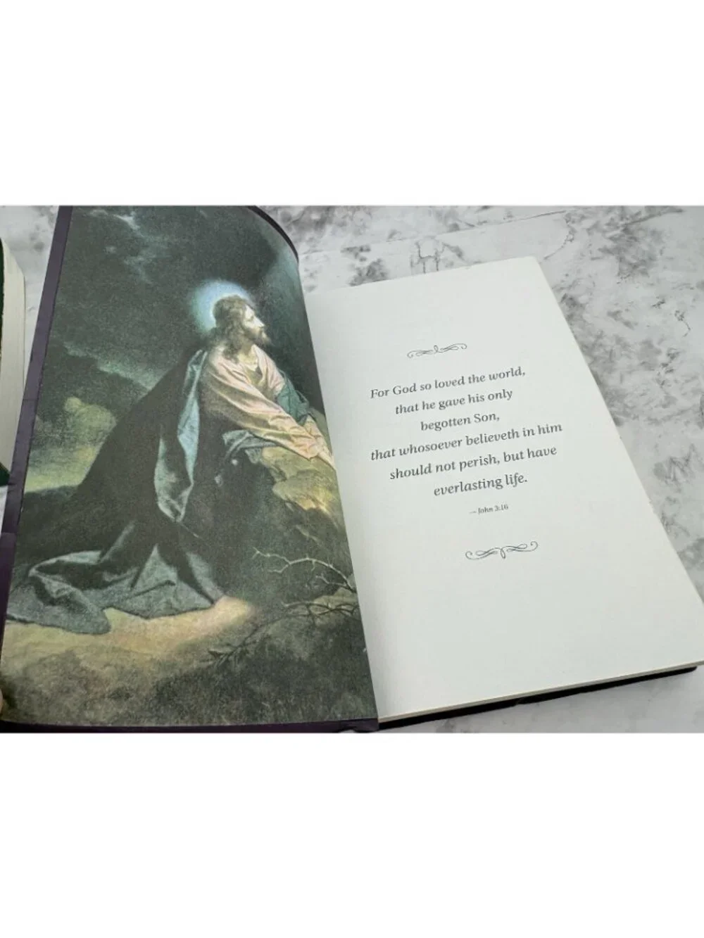 Holy Bible Zondervan King James Version Purple Soft Cover Words of Christ in Red